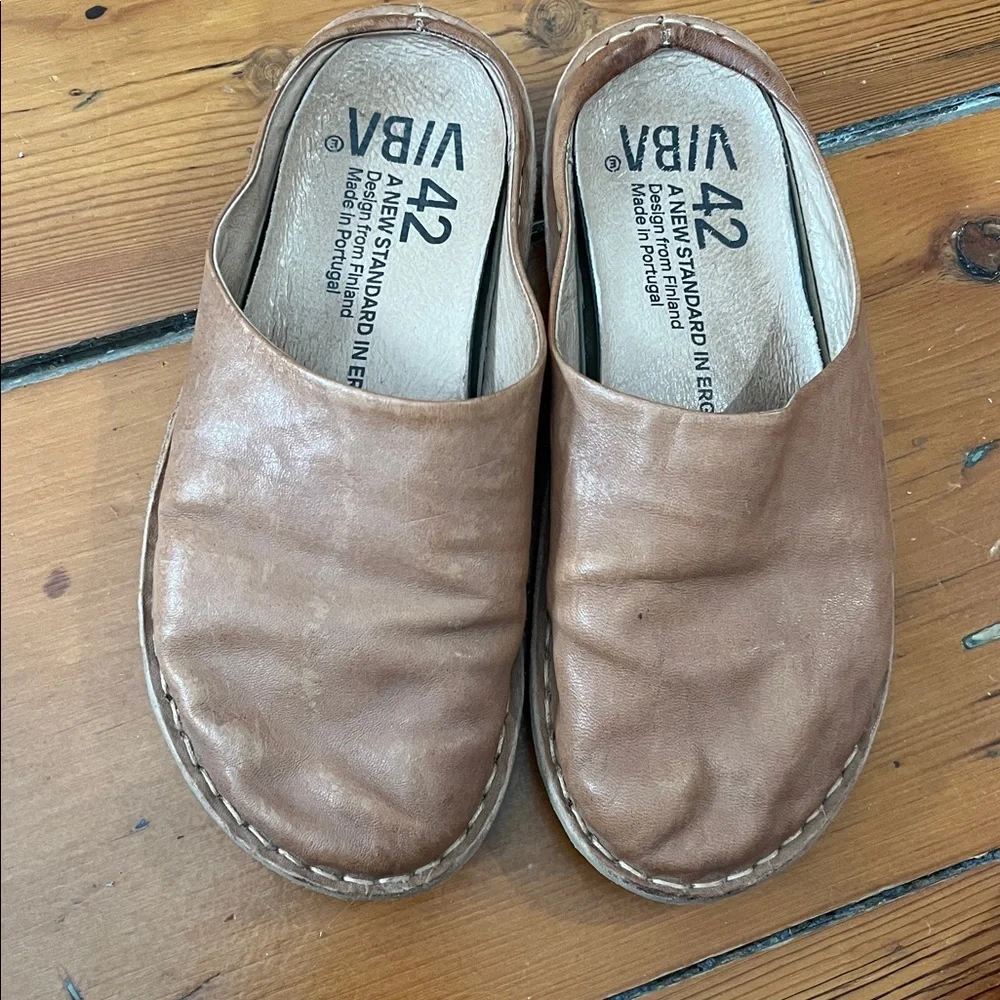 VIBA Brown Leather Men's Loafers - Picture 2 of 4